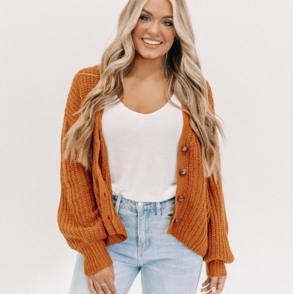 🆕️Pumpkin Patch Collection// Cinnamon Cardigan - Picture 2 of 5